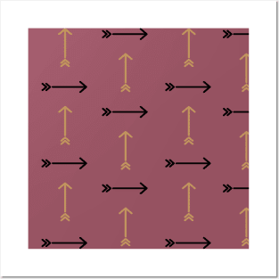 Light Pink Arrow Pattern Posters and Art